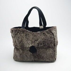 Chanel Tote Bag Lapin Suede Brown Black